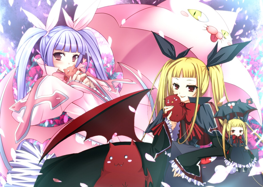 blazblue, dress, mikan_(artist), rachel_alucard, wings