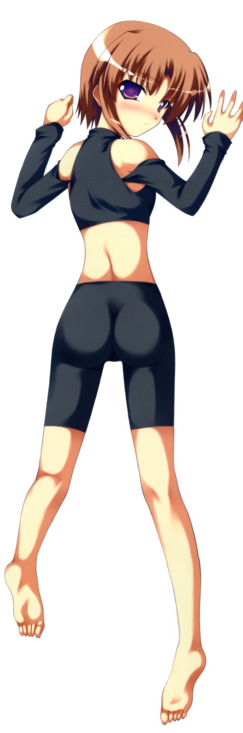 ass, bike_shorts, dakimakura, houjou_karin, onsoku_zekuu, secret_game_killer_queen