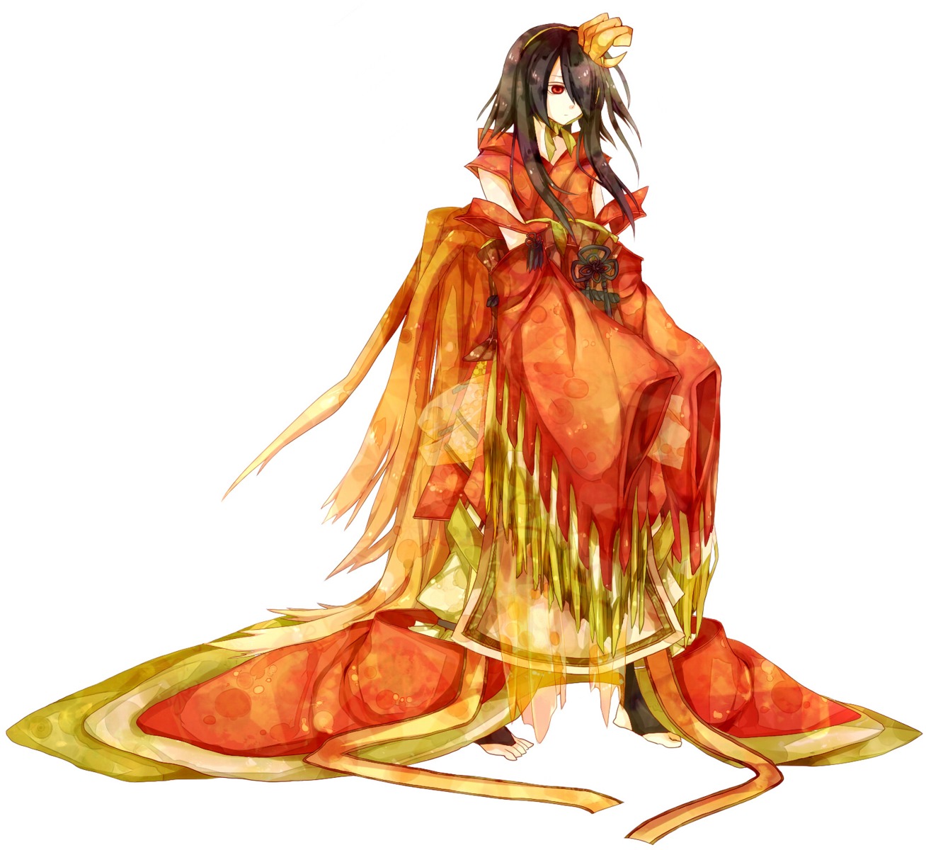 anthropomorphization, asanagi_00, ho-oh, japanese_clothes, pokemon