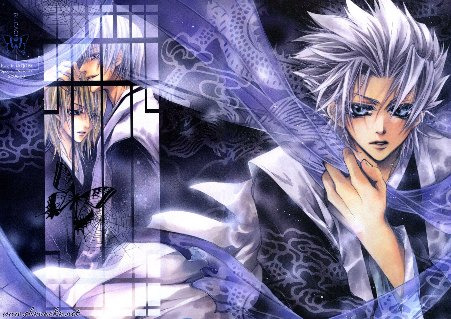 bleach, hitsugaya_toushirou, ichimaru_gin, kira_izuru, lee_sun-young, male