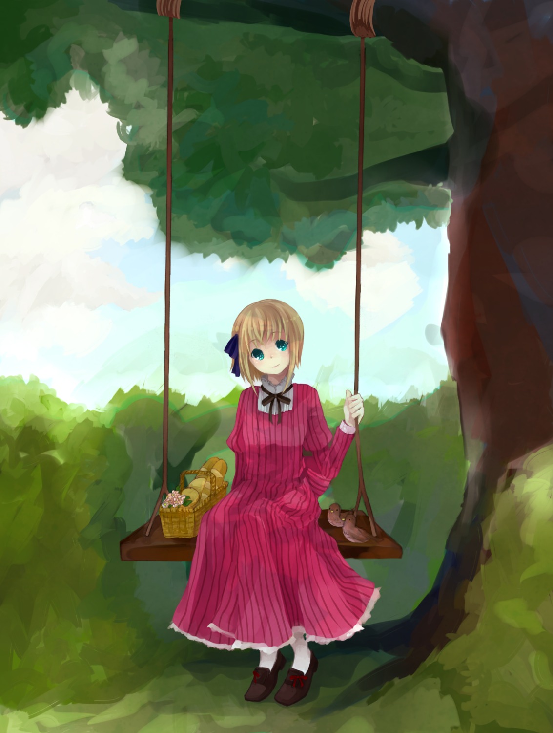 dress, hetalia_axis_powers, landscape, liechtenstein, rizumu