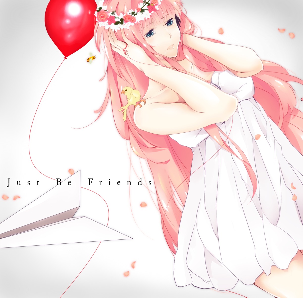 dress, hatsuko, just_be_friends_(vocaloid), megurine_luka, vocaloid