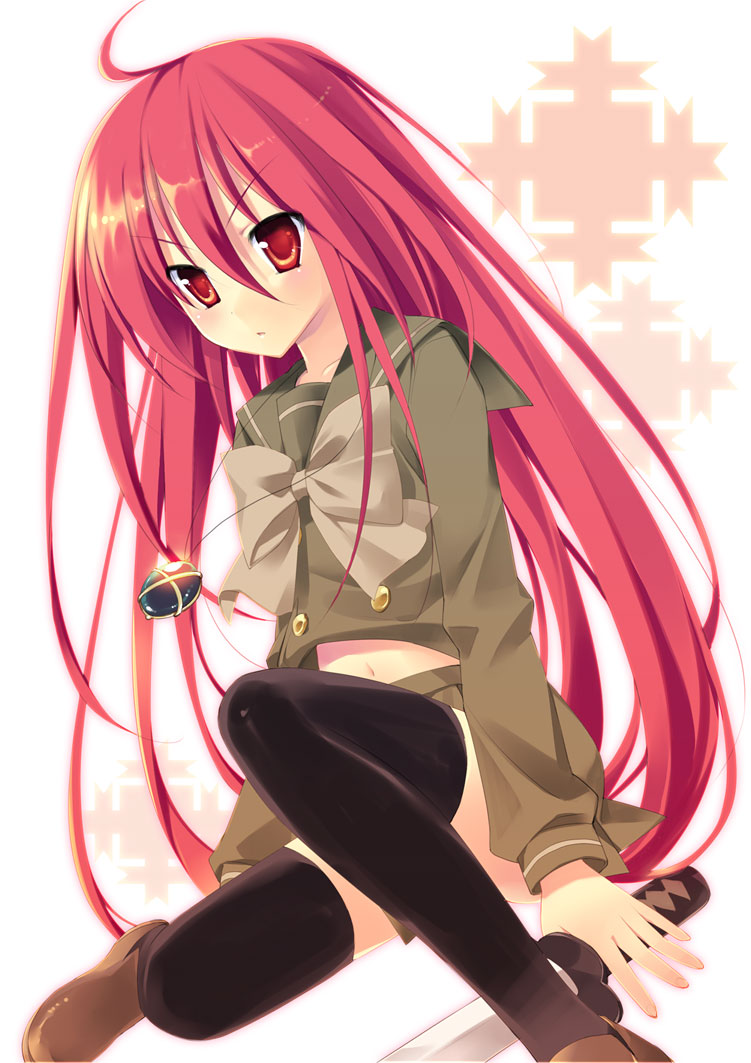 chany, seifuku, shakugan_no_shana, shana, sword, thighhighs