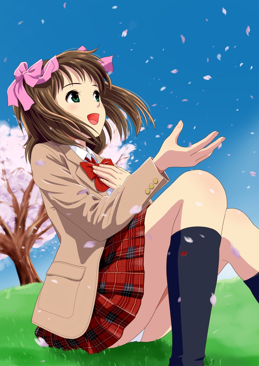 amami_haruka, pantsu, ponnetsu, seifuku, the_idolm@ster