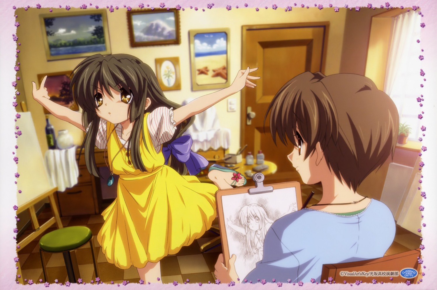 calendar, clannad, ibuki_fuuko, ibuki_kouko