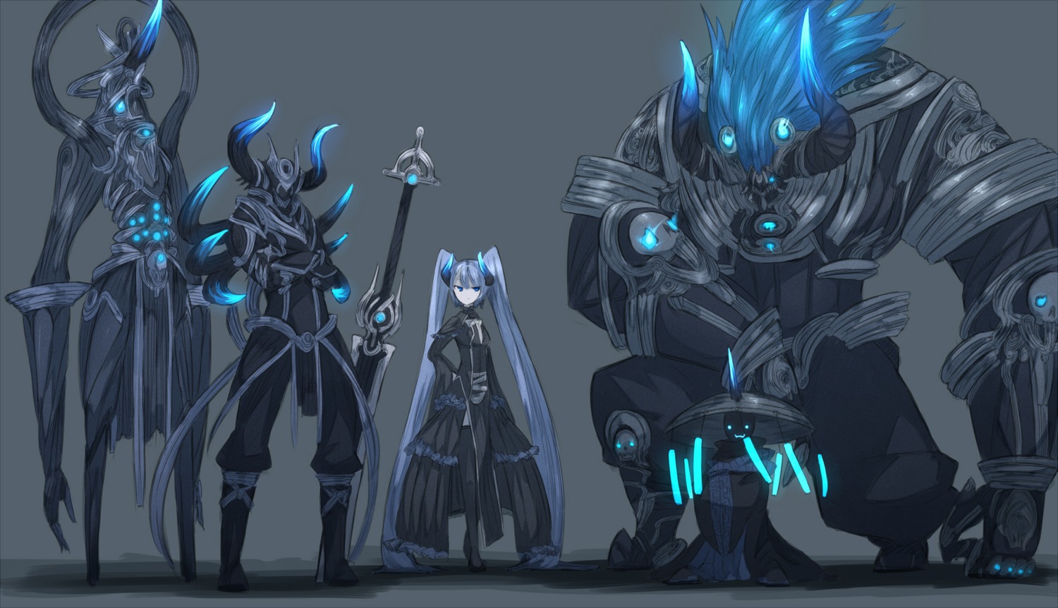 monster, shirogane_usagi, thighhighs