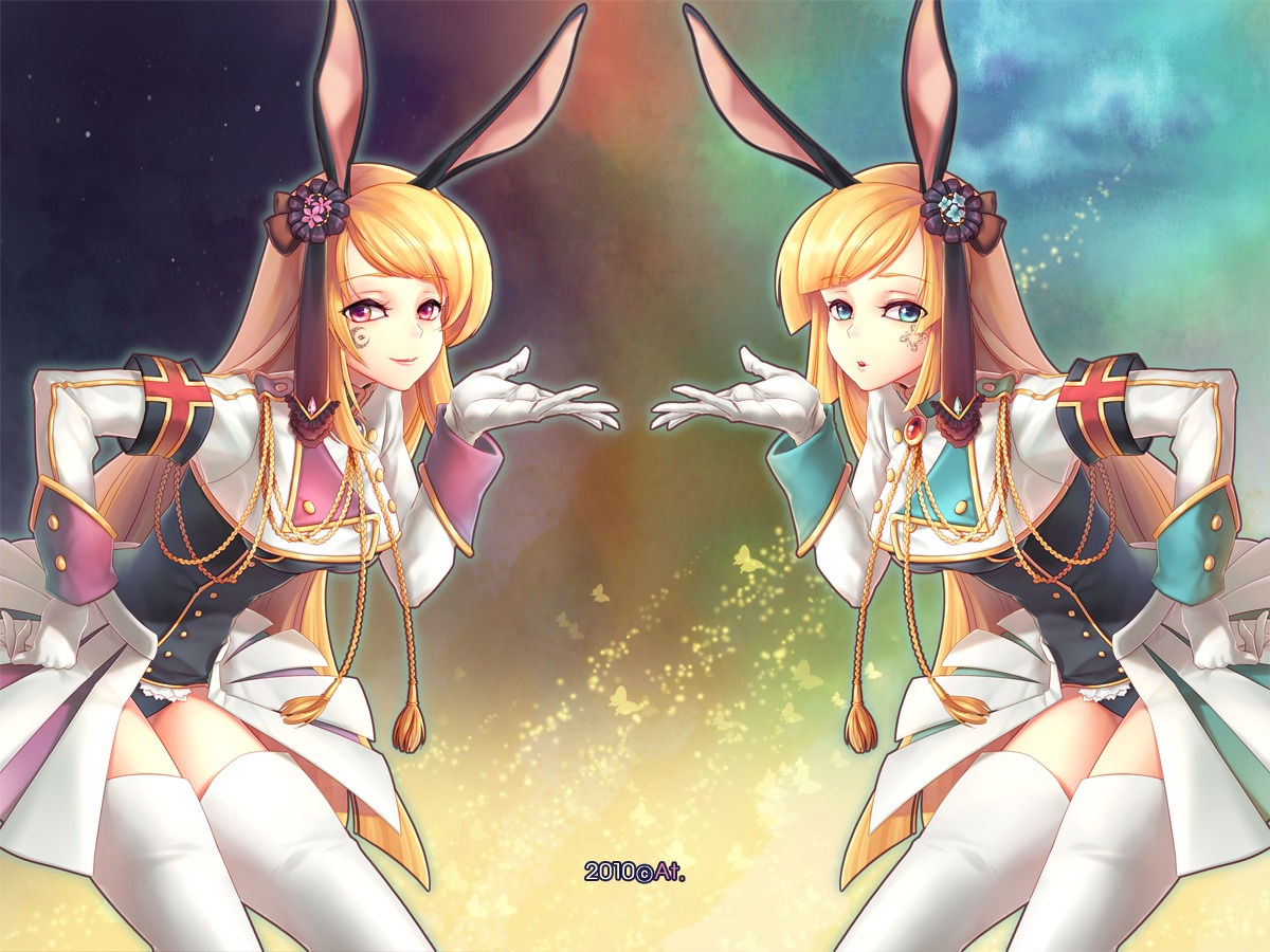 animal_ears, bunny_ears, cosplay, hortense, sound_horizon, thighhighs, umineko_no_naku_koro_ni, violette