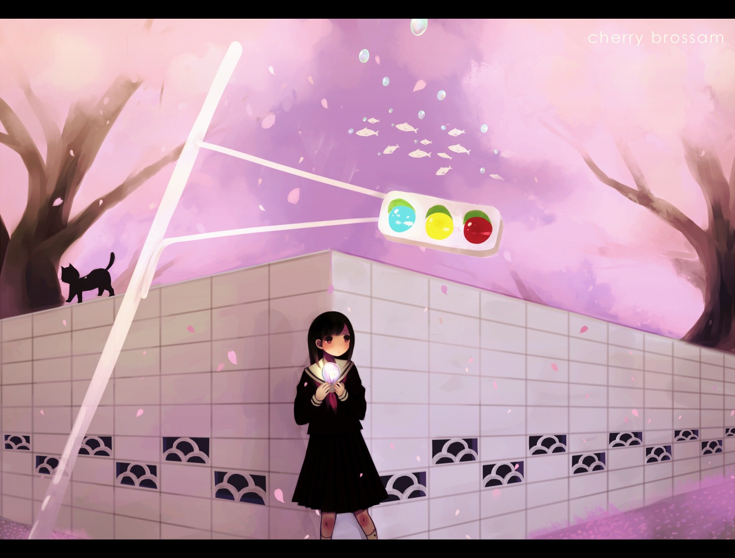 landscape, pantyhose, seifuku, tamayo