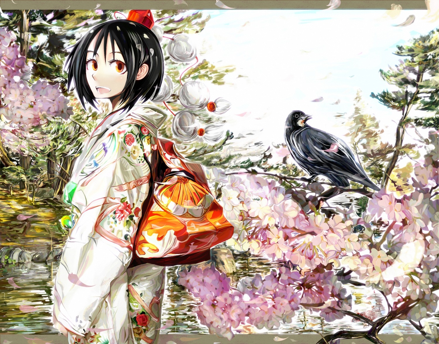 kimono, kuro_kichi, shameimaru_aya, touhou