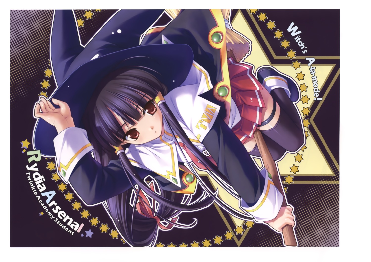 fixed, hashimoto_takashi, majokko_a_la_mode, rydia_arsenal, seifuku, witch