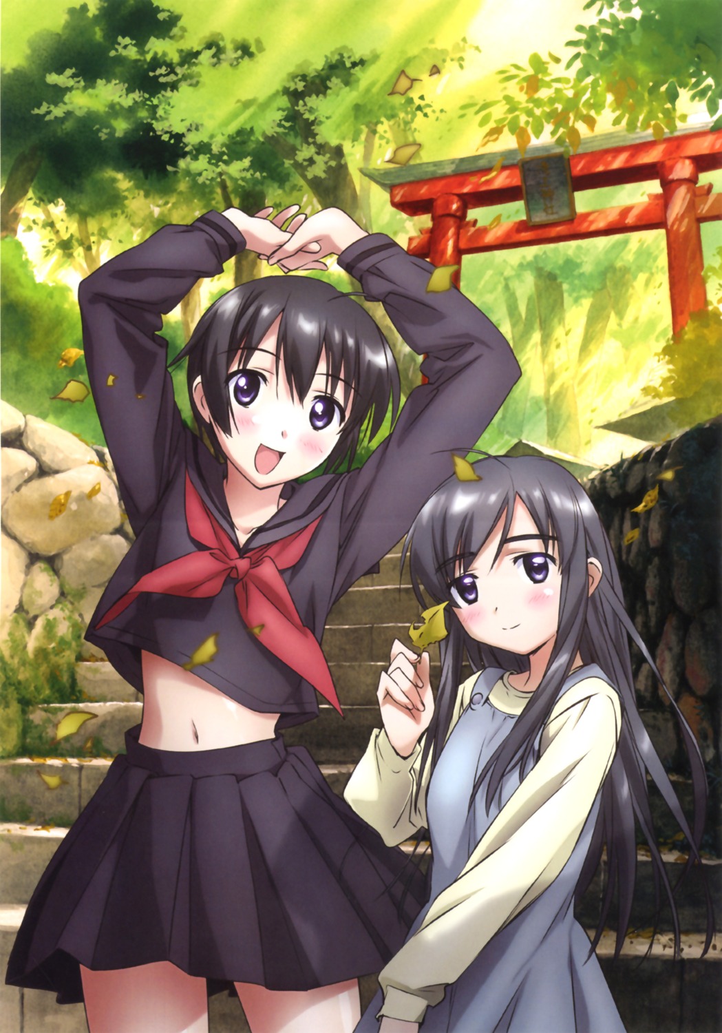 binbou_shimai_monogatari, dress, seifuku, yamada_asu, yamada_kyou