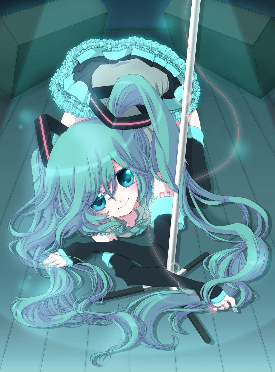 hatsune_miku, koharu_(himechi), thighhighs, vocaloid