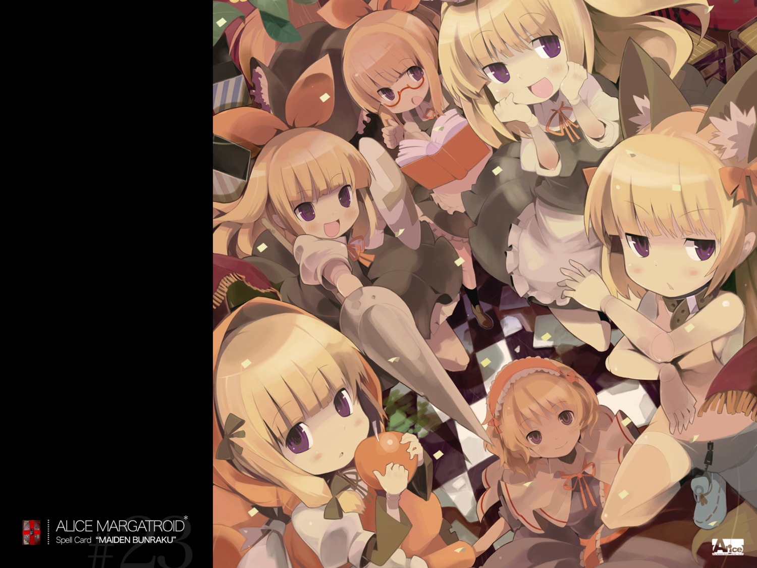 alice_margatroid, hiruma_andon, shanghai_doll, touhou, wallpaper