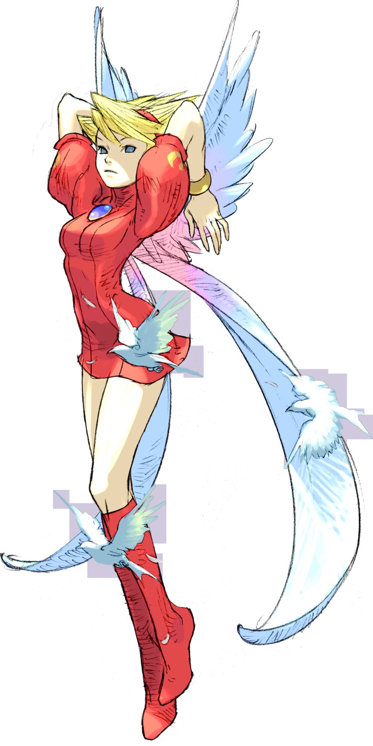 breath_of_fire, breath_of_fire_iii, dress, nina_(breath_of_fire_iii), wings, yoshikawa_tatsuya