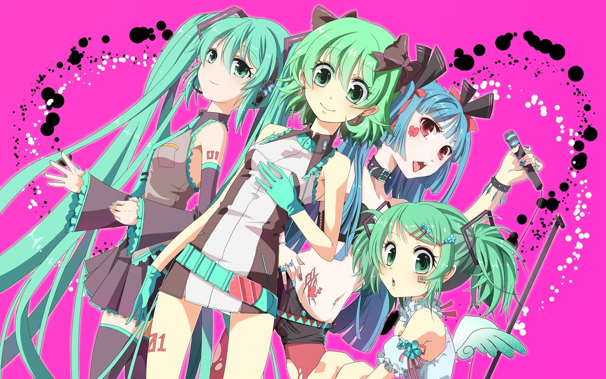 hatsune_miku, kiko, thighhighs, vocaloid, wings