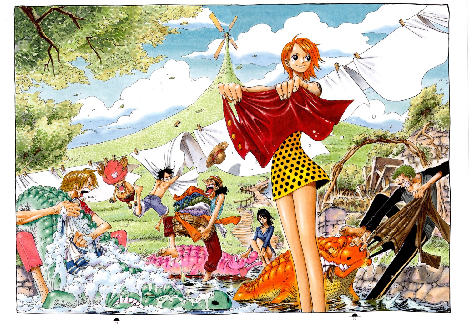 monkey_d_luffy, nami, nico_robin, oda_eiichirou, one_piece, roronoa_zoro, tony_tony_chopper, usopp