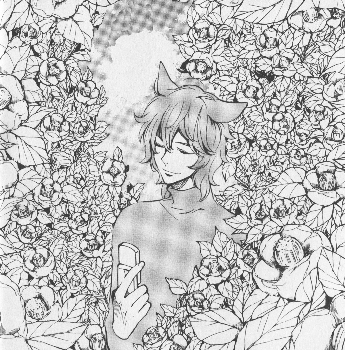 aoyagi_seimei, kouga_yun, loveless, male, monochrome