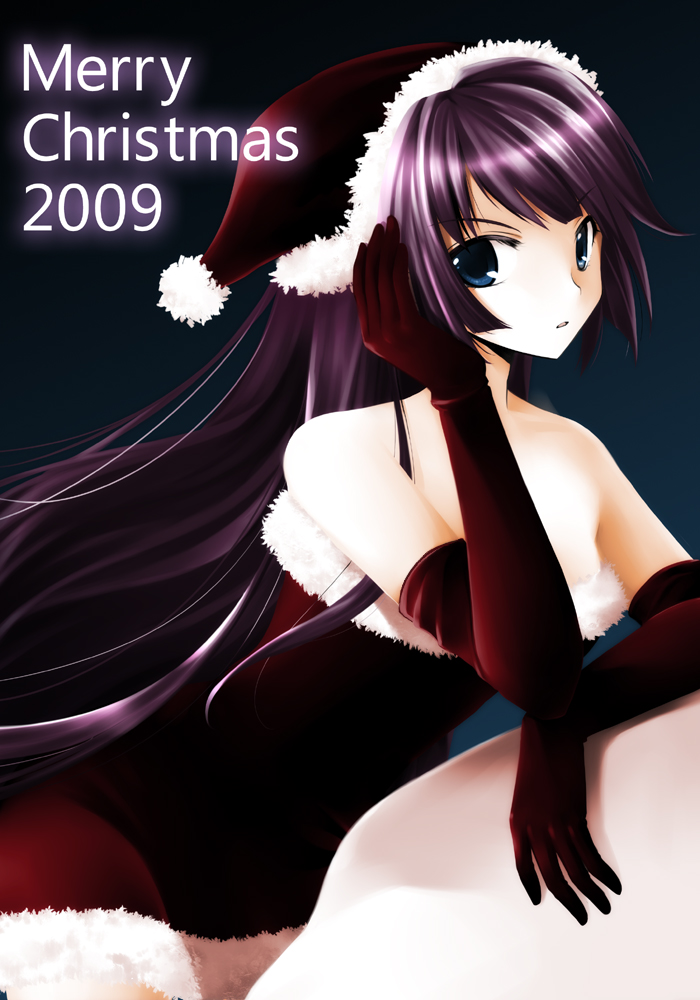 bakemonogatari, christmas, monogatari_(series), narumizg, senjougahara_hitagi