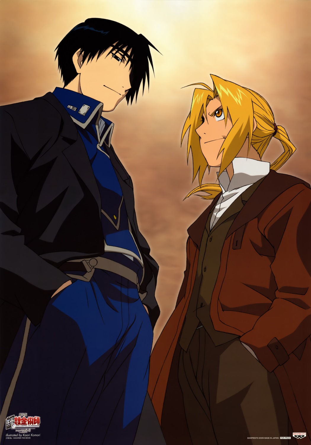 edward_elric, eyepatch, fullmetal_alchemist, komori_kaori, male, roy_mustang