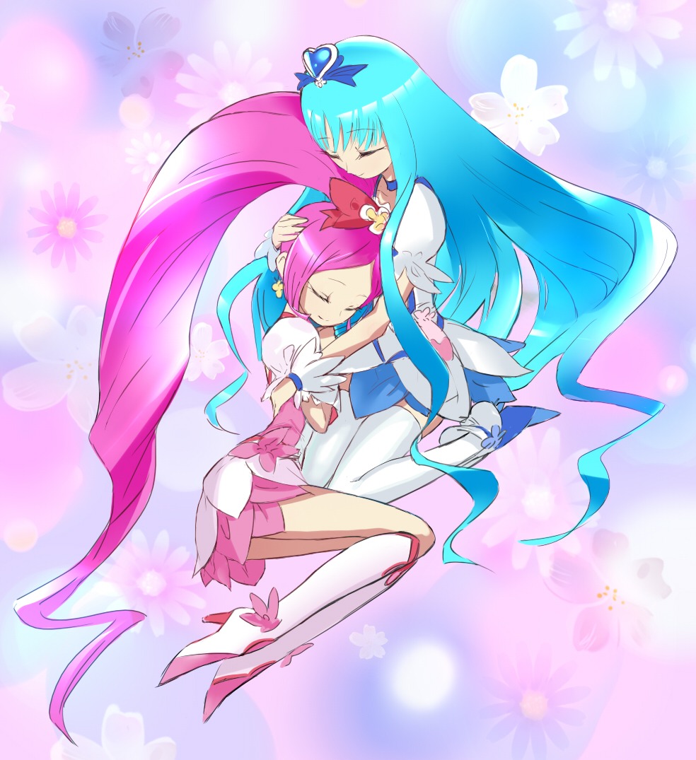hanasaki_tsubomi, heartcatch_precure!, kurumi_erika, nagy, precure, thighhighs