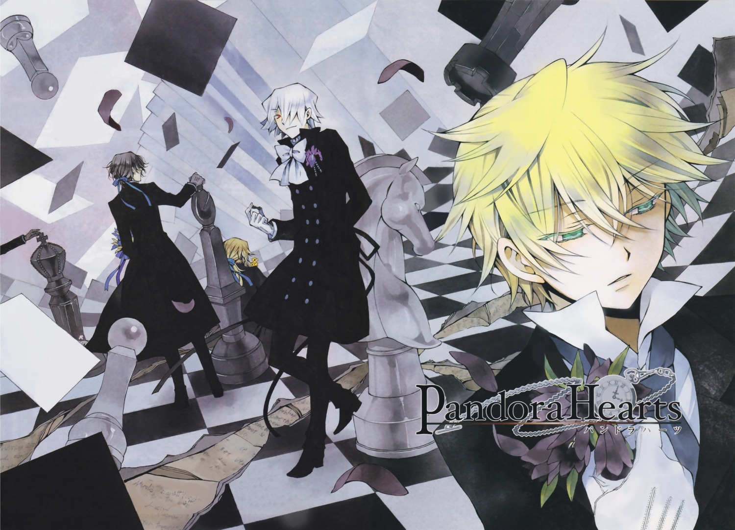 gilbert_nightray, male, mochizuki_jun, oz_vessalius, pandora_hearts, vincent_nightray, xerxes_break