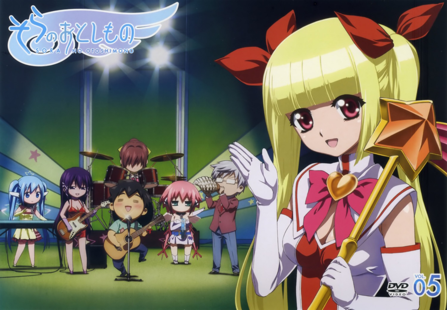 chibi, disc_cover, guitar, ikaros, mitsuki_sohara, nymph, sakurai_tomoki, satsukitane_mikako