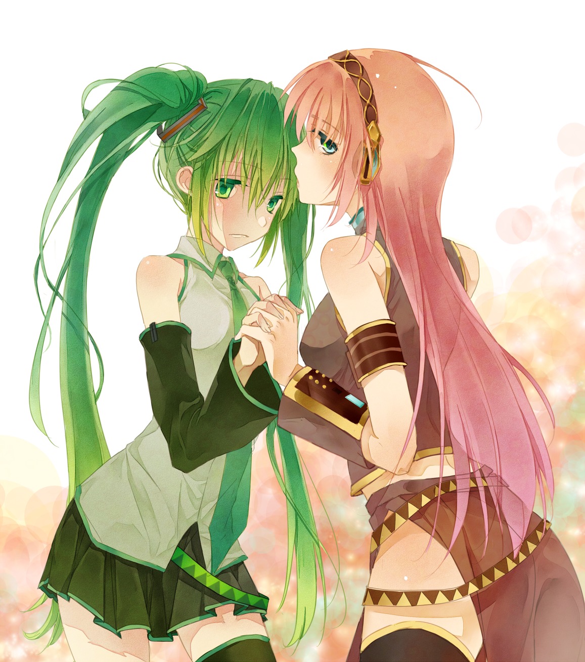 hatsune_miku, megurine_luka, platinumcorundum, vocaloid