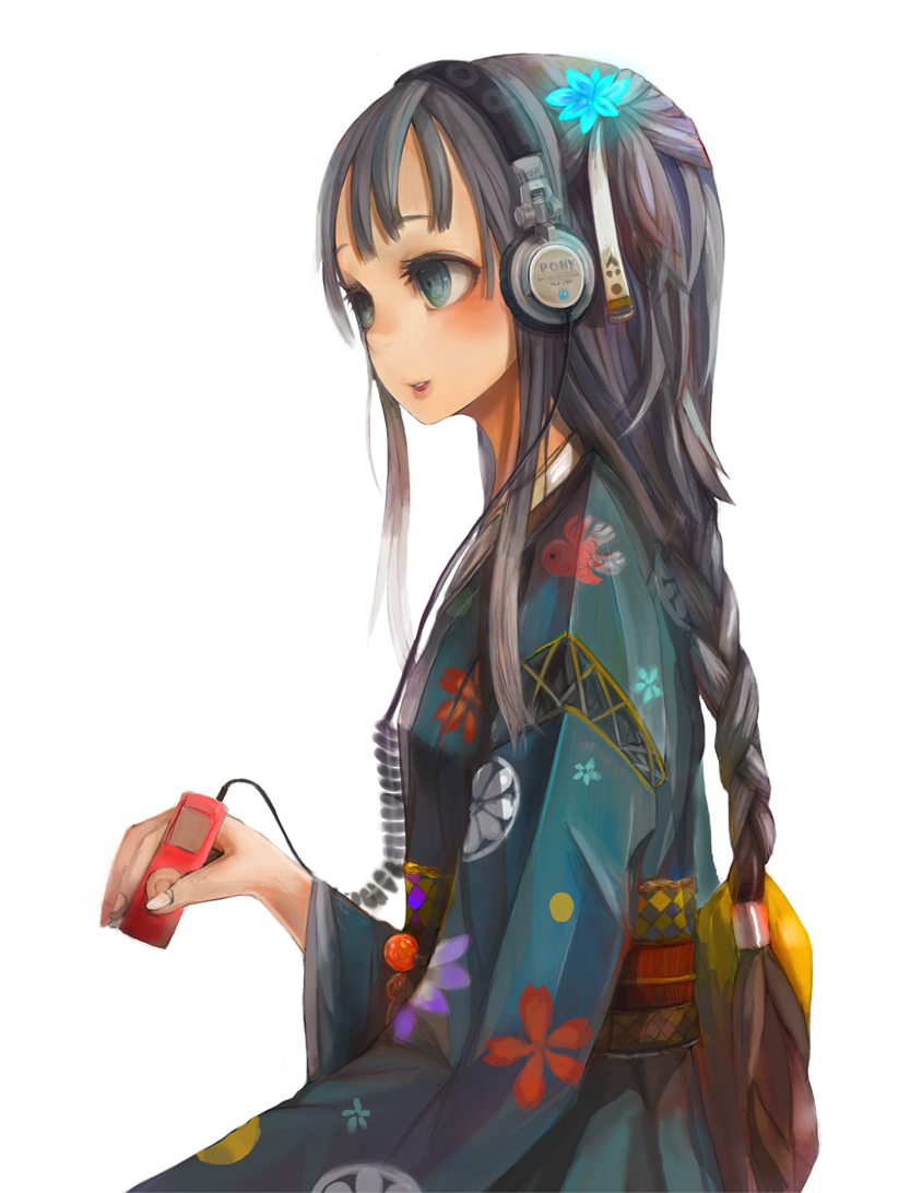 headphones, kimono, marubo