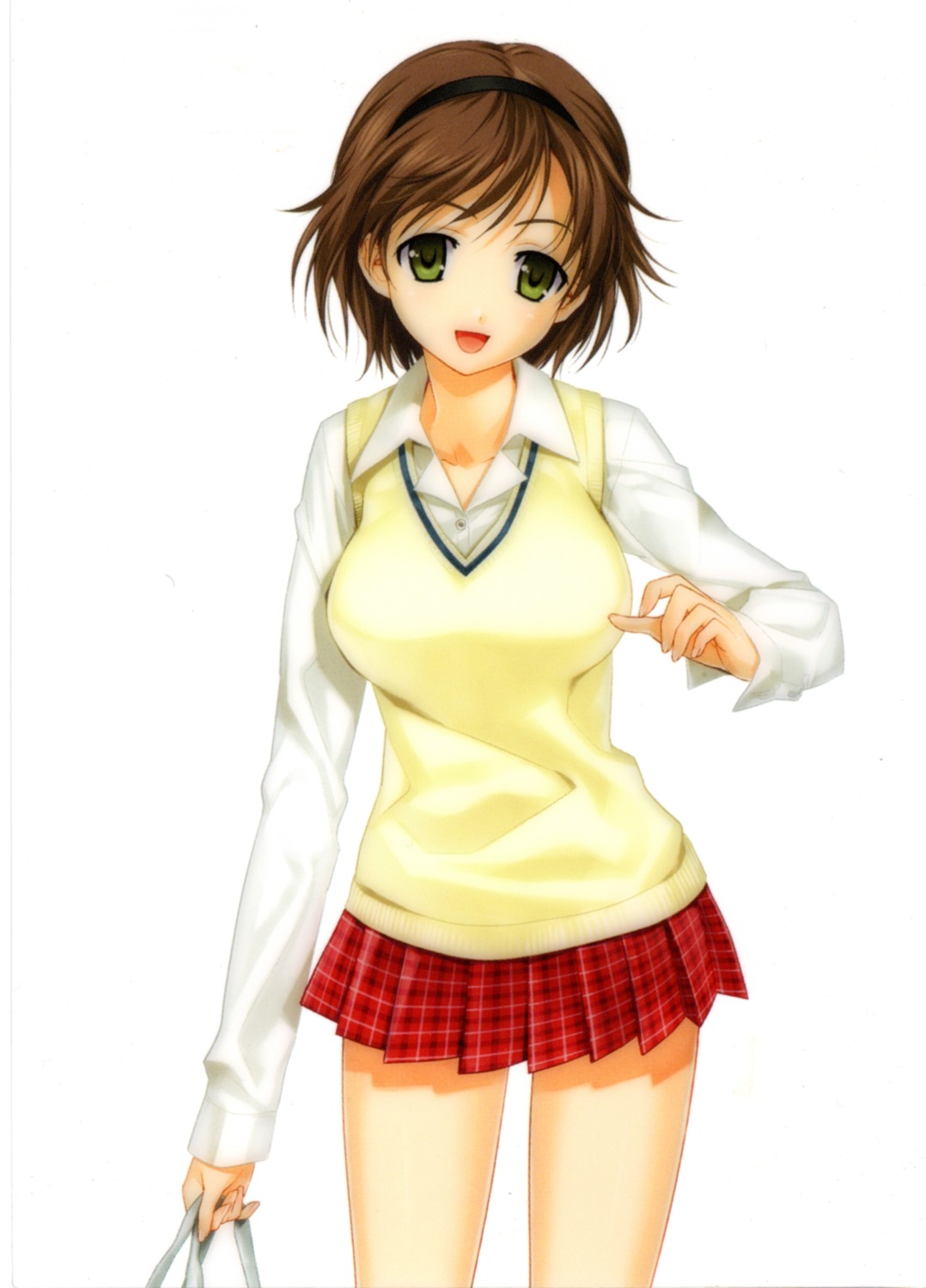 happoubi_jin, honma_natsume, screening, seifuku, sweater, zettai_shougeki_platonic_heart