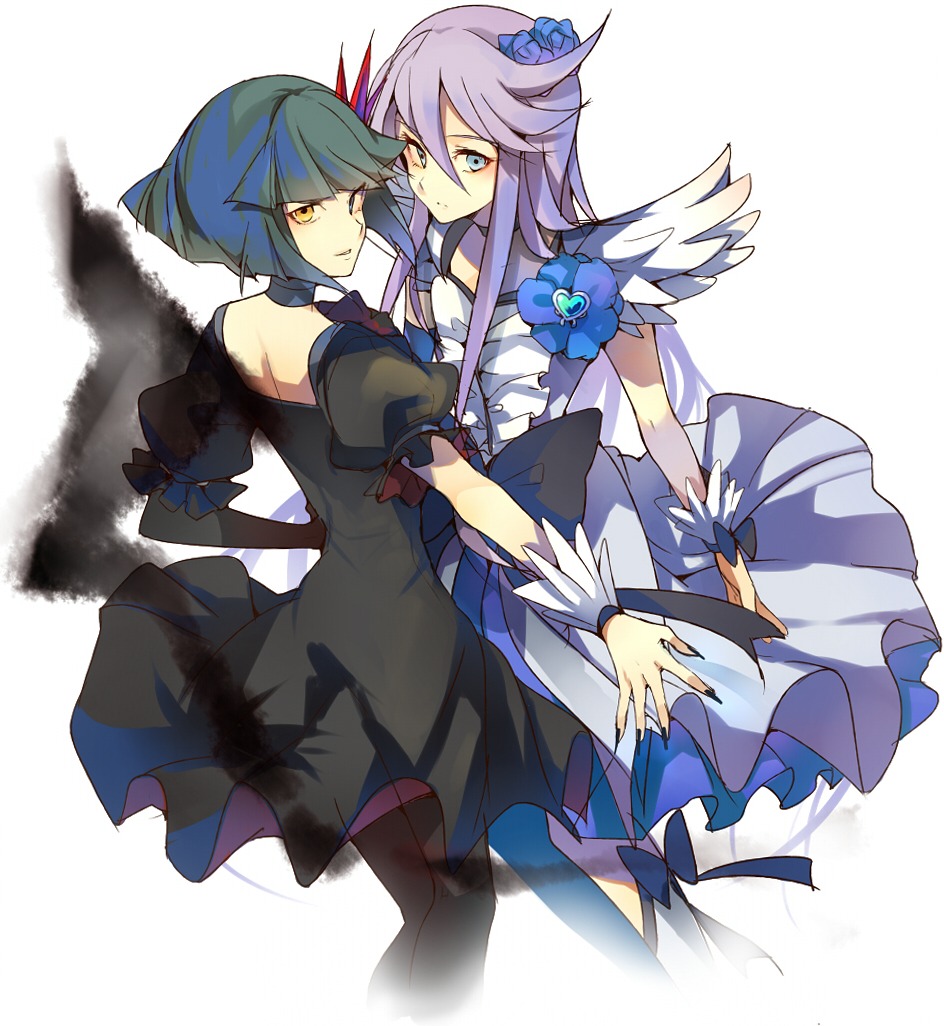 dark_precure, dress, heartcatch_precure!, lolita_fashion, precure, symmetrical_docking, tetsuo, tsukikage_yuri