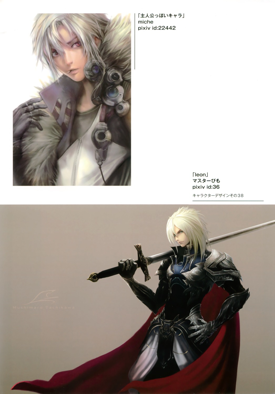 armor, male, miche, sword, sword_world, tachikawa_mushimaro