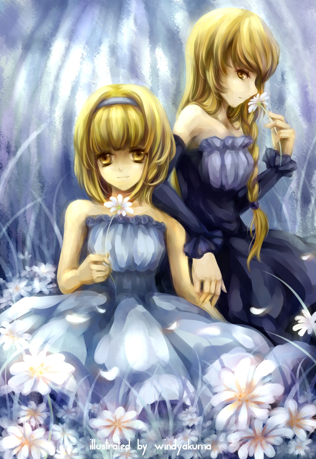 alice_margatroid, kirisame_marisa, touhou, windyakuma