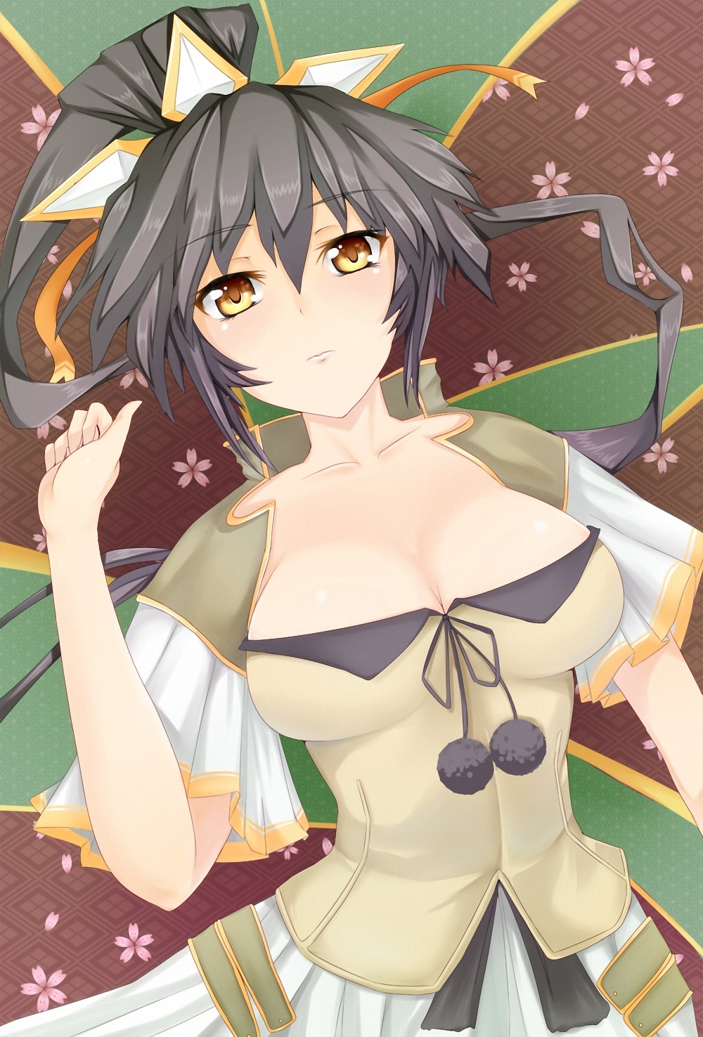 cleavage, sengoku_rance, teapo, yamamoto_isoroku_(rance)