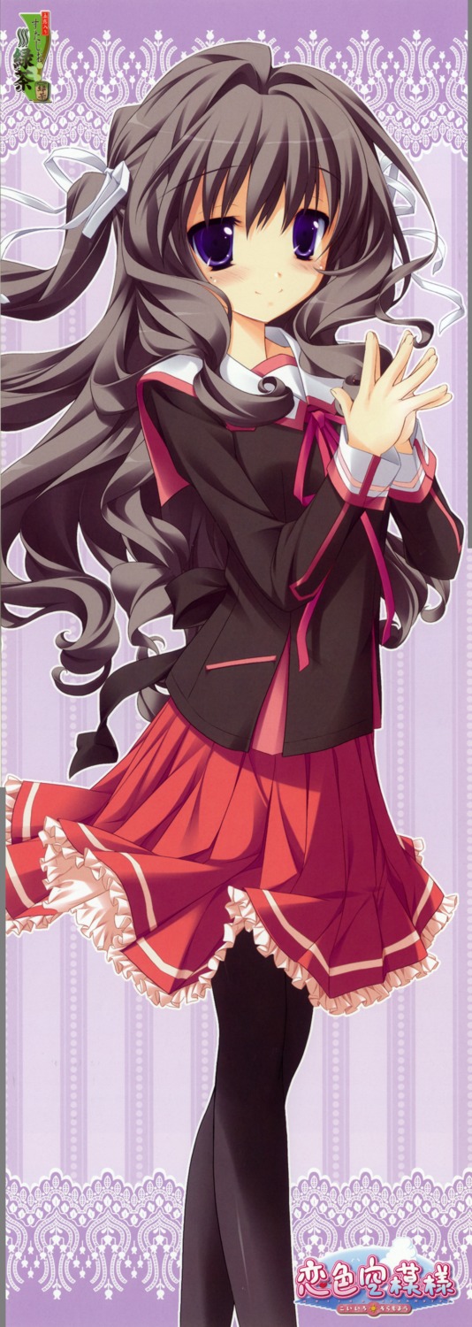 koiiro_soramoyou, lucie, pantyhose, scanning_dust, seifuku, stick_poster, studio_ryokucha, utsumi_shizuna