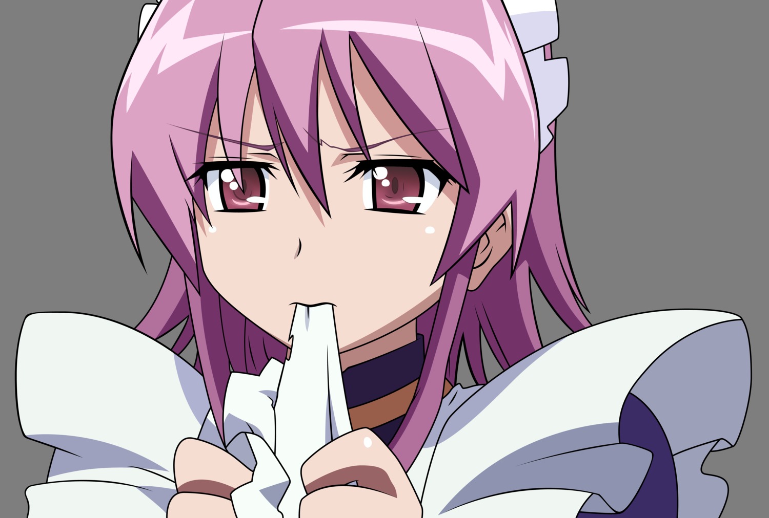 maid, shakugan_no_shana, transparent_png, vector_trace, wilhelmina_carmel