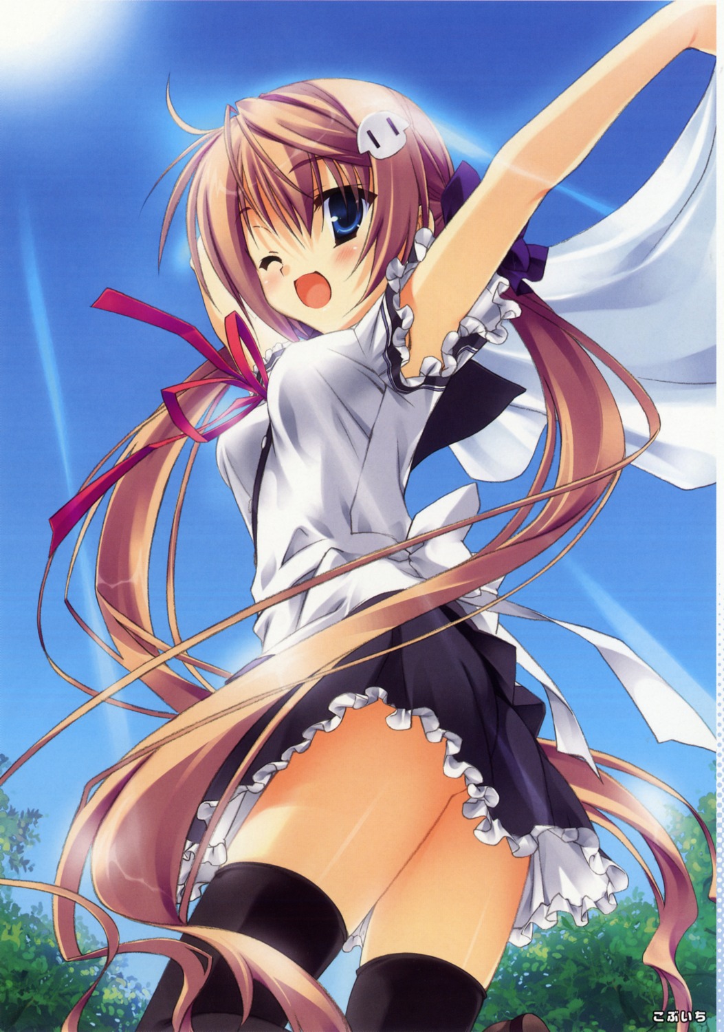 kobuichi, koiiro_soramoyou, scanning_artifacts, shinohara_sera, thighhighs