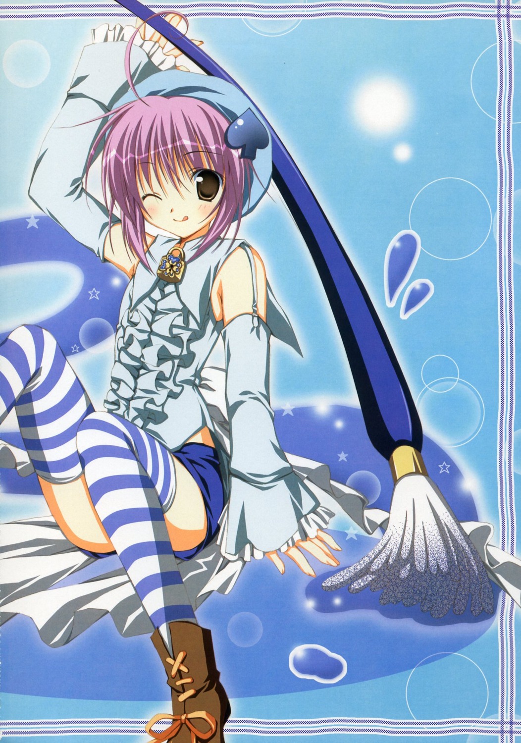 amulet_spade, fixme, hinamori_amu, korie_riko, shugo_chara!, stitchme