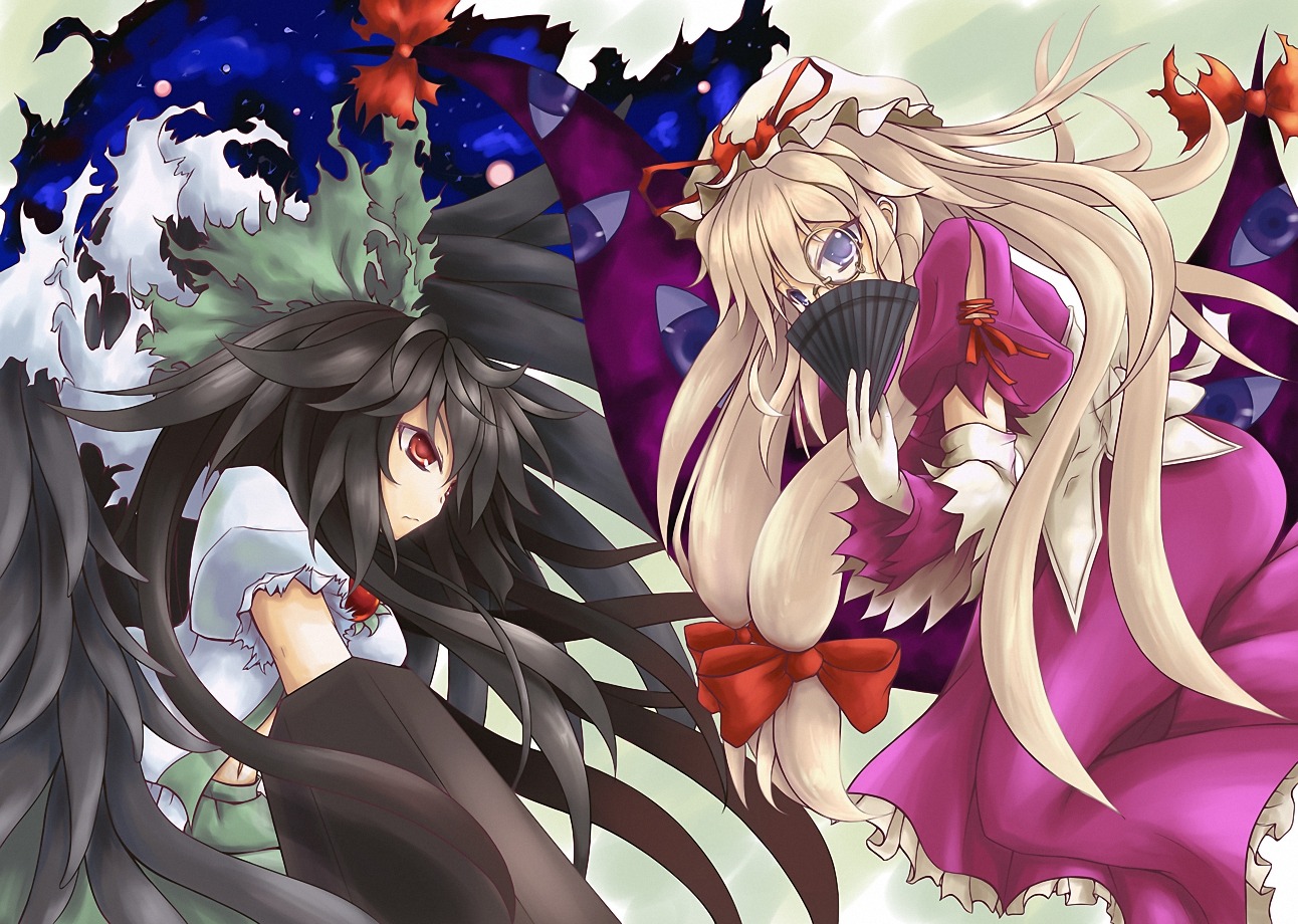 dacho, reiuji_utsuho, touhou, yakumo_yukari