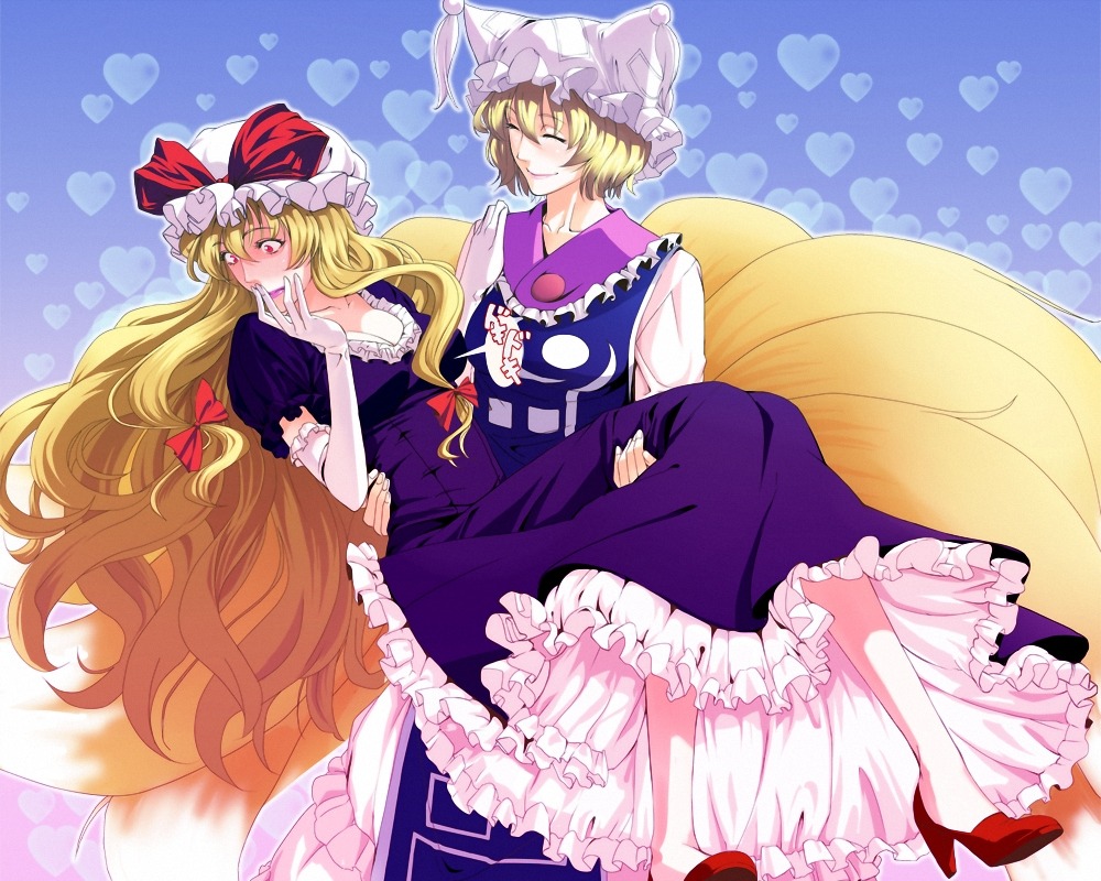 crow_(pixiv), dress, touhou, yakumo_ran, yakumo_yukari