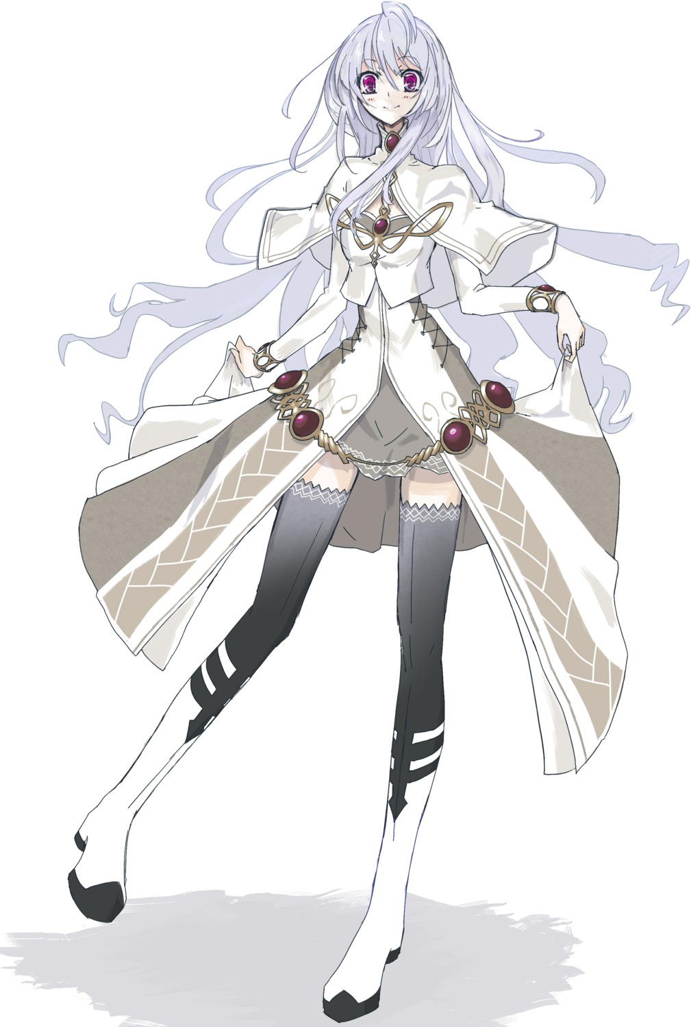 alfin, dress, shining_force, shining_force_feather, shining_world, thighhighs, vane