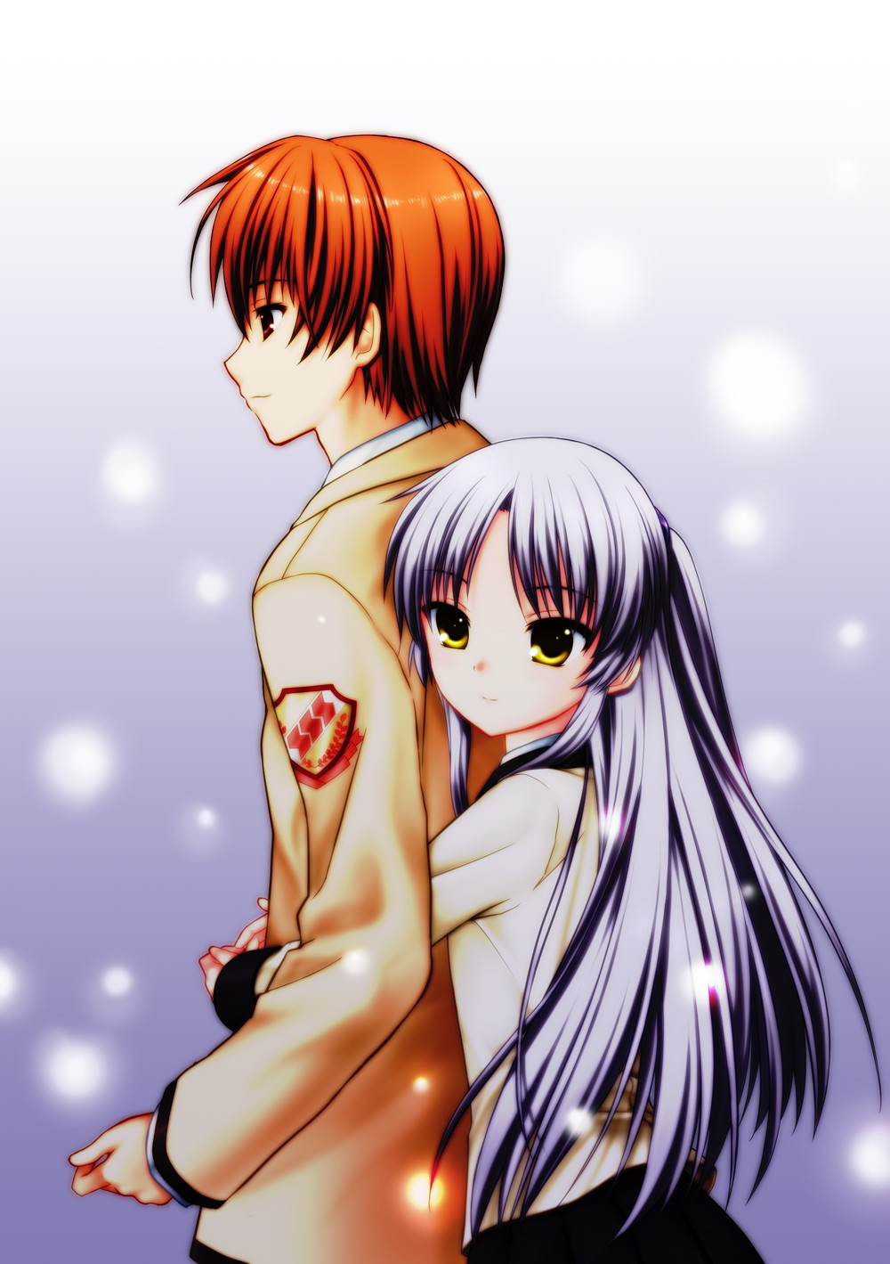 467, angel_beats!, otonashi_yuzuru, seifuku, tachibana_kanade