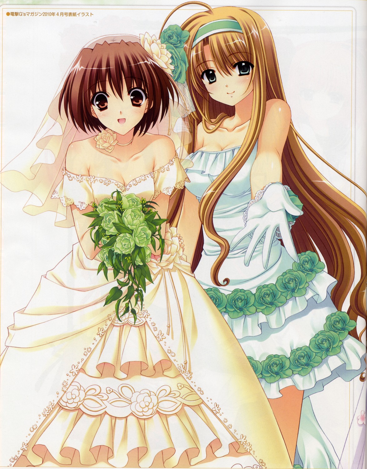 bleed_through, cleavage, daiba_minato, dress, marriage_royale, nishimata_aoi, suzuhira_hiro, umeda_minami