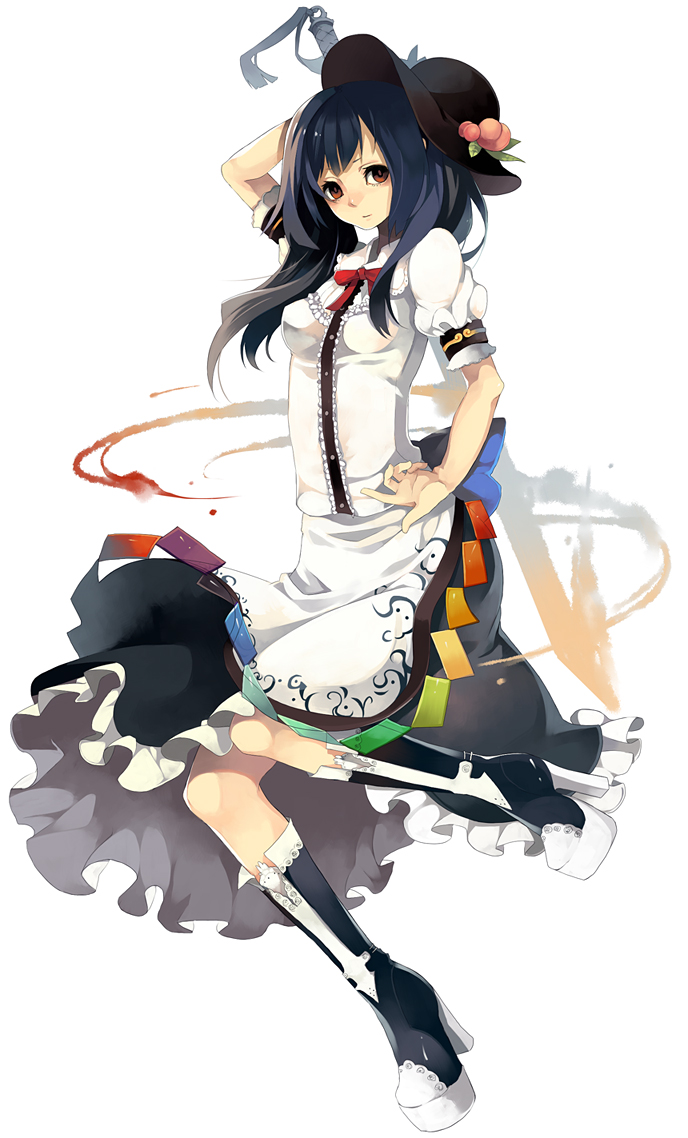 hinanawi_tenshi, riku, sword, touhou