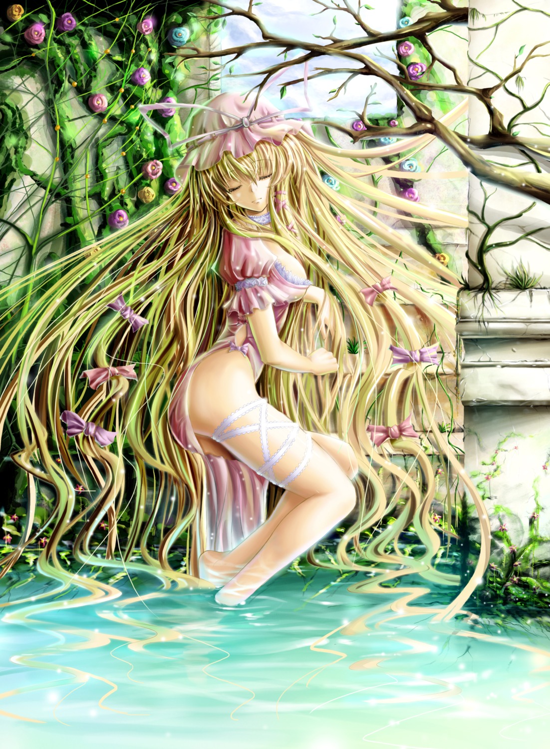 no_bra, nopan, saber_01, touhou, yakumo_yukari