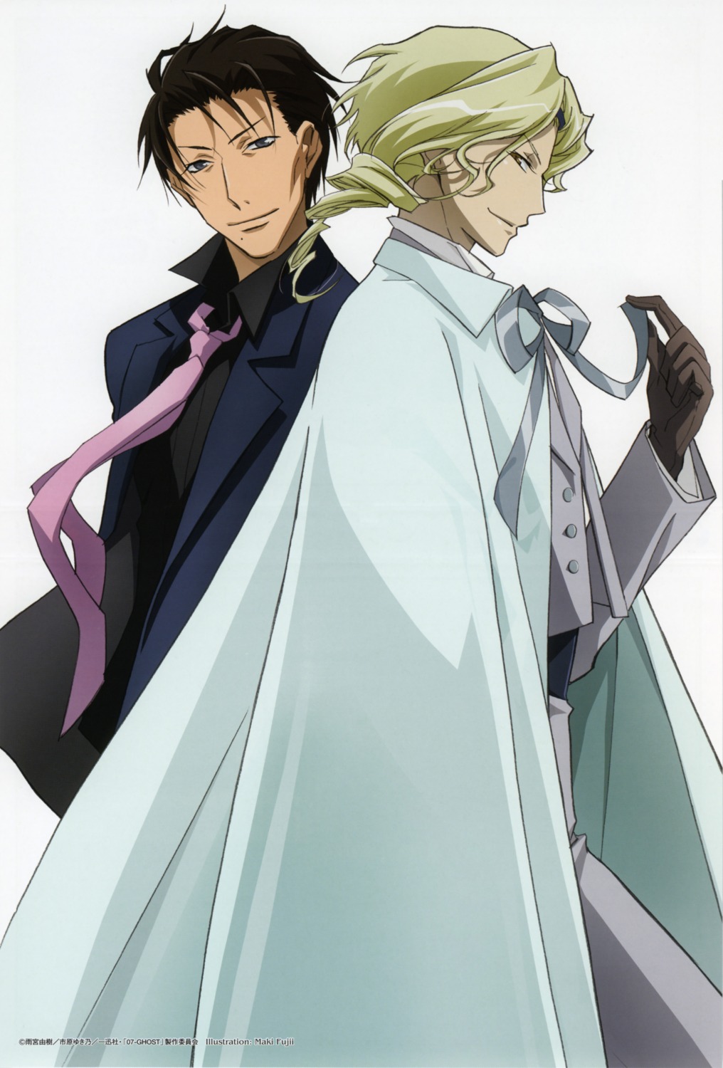 07-ghost, fujii_maki, katsuragi_(07_ghost), lance, scanning_artifacts