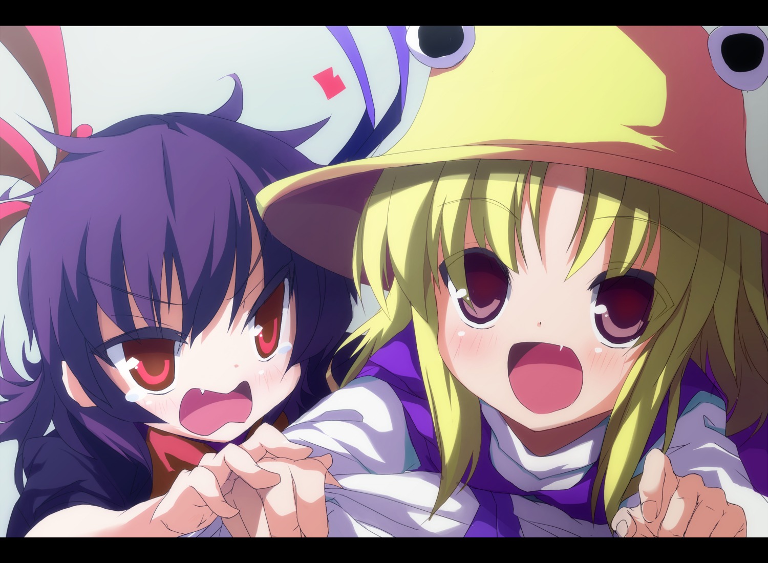 houjuu_nue, moriya_suwako, shimejinameko, touhou