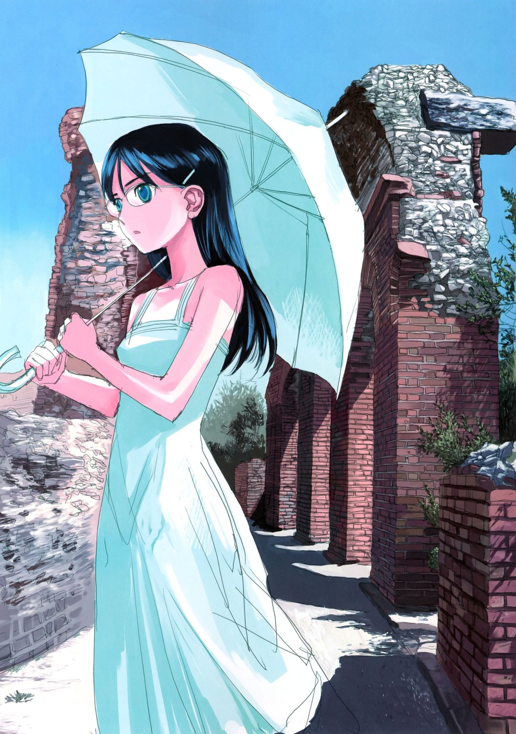 aida_yuu, claes, dress, gunslinger_girl, megane