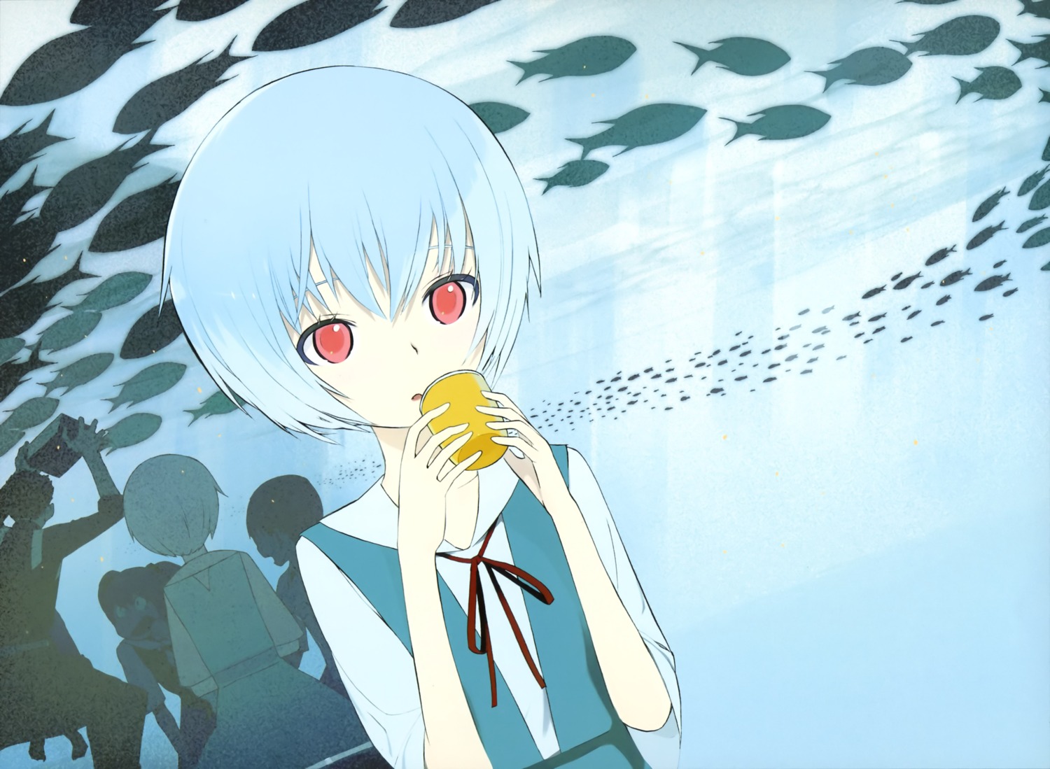 ayanami_rei, neon_genesis_evangelion, okama, seifuku