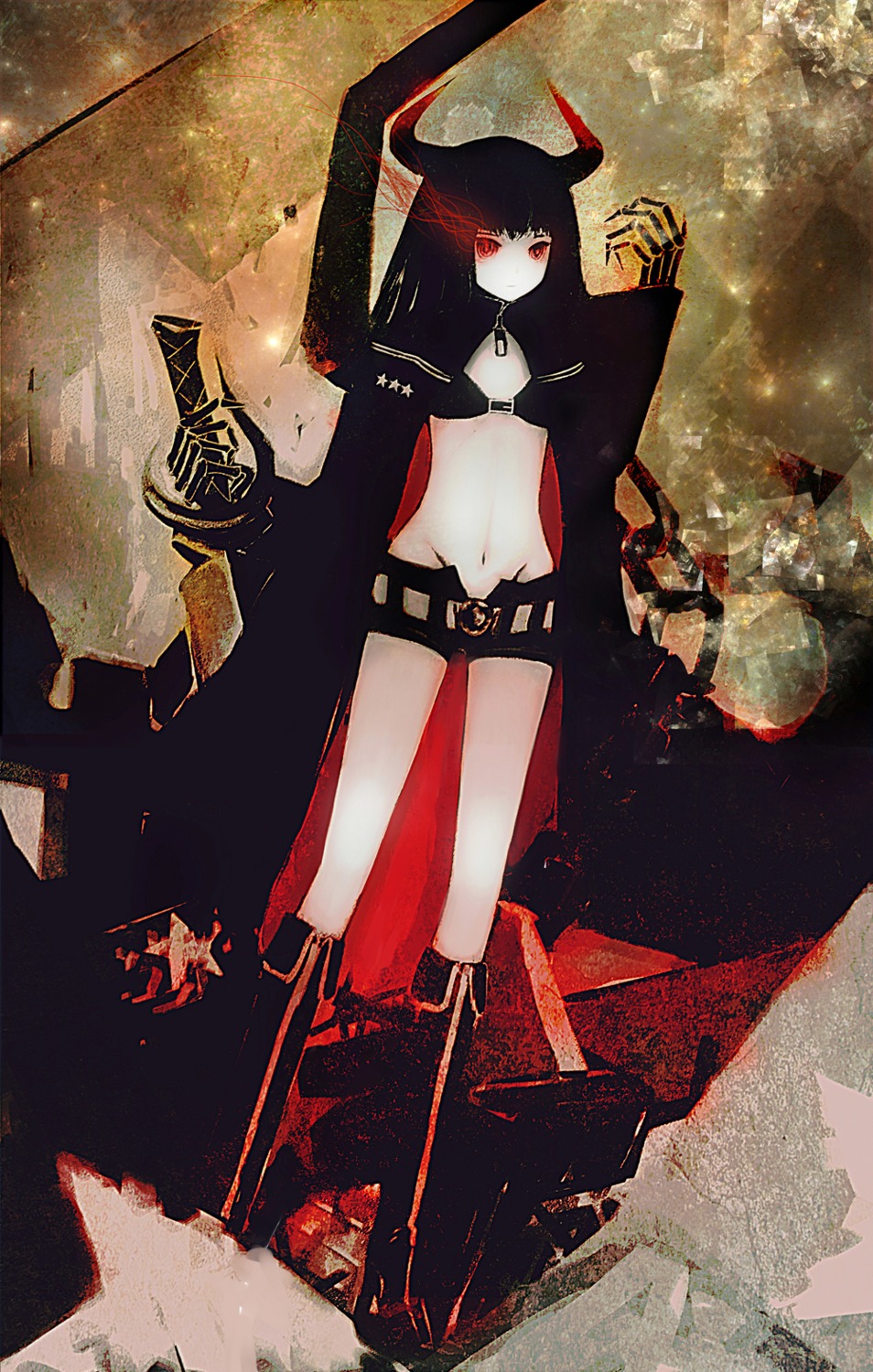 bikini_top, black_gold_saw, black_rock_shooter, swimsuits, ta_(shyura), vocaloid