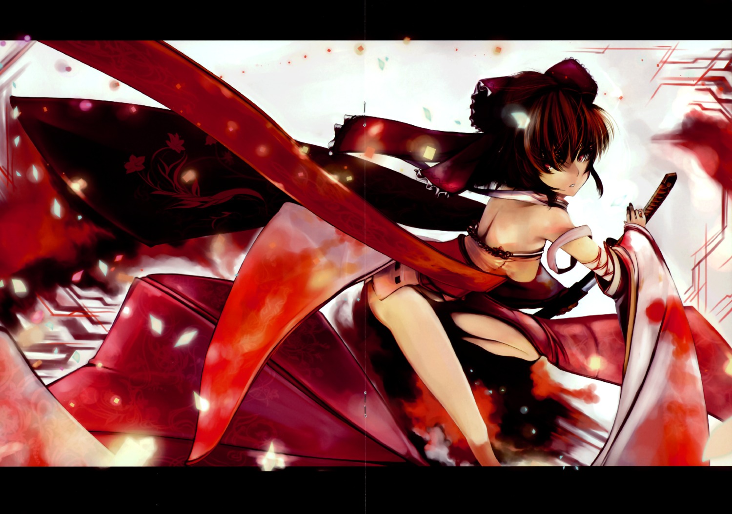 fixme, hakurei_reimu, obsession, touhou, virus